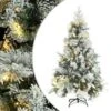 VidaXL Christmas Tree With Flocked Snow&LEDs&Cones 120 Cm PVC&PE -VIDAXL DECOR SHOP image 1 344291