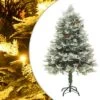 VidaXL Christmas Tree With LEDs&Pine Cones Green 120 Cm PVC&PE