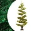 VidaXL Swirl Christmas Tree With Pot And LEDs Green 120 Cm PVC -VIDAXL DECOR SHOP image 1 344649