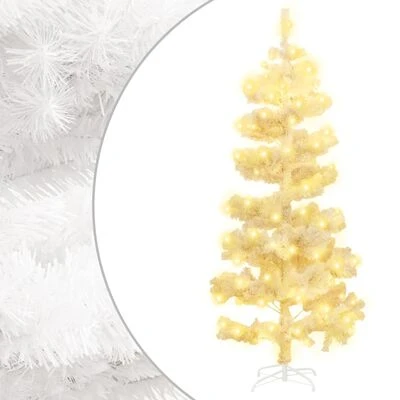 VidaXL Swirl Christmas Tree With Stand And LEDs White 180 Cm PVC 3 VidaXL Swirl Christmas Tree With Stand And LEDs White 180 Cm PVC