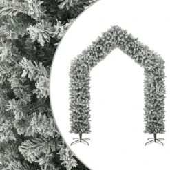VidaXL Christmas Tree Arch With Flocked Snow 270 Cm