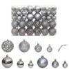 VidaXL Christmas Baubles 100 Pcs Grey 3 / 4 / 6 Cm