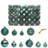 VidaXL Christmas Baubles 100 Pcs Green 3 / 4 / 6 Cm -VIDAXL DECOR SHOP image 1 356101