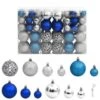 VidaXL Christmas Baubles 100 Pcs Blue And Silver 3 / 4 / 6 Cm