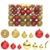 VidaXL Christmas Baubles 100 Pcs Gold And Wine Red 3 / 4 / 6 Cm -VIDAXL DECOR SHOP image 1 356106