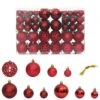 VidaXL Christmas Baubles 100 Pcs Wine Red 3 / 4 / 6 Cm -VIDAXL DECOR SHOP image 1 356108