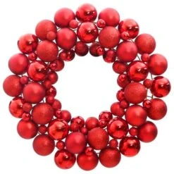 VidaXL Christmas Wreath Red 45 Cm Polystyrene