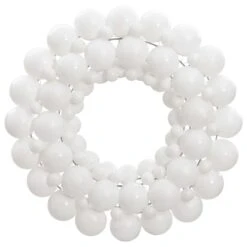 VidaXL Christmas Wreath White 45 Cm Polystyrene -VIDAXL DECOR SHOP image 1 356126 6