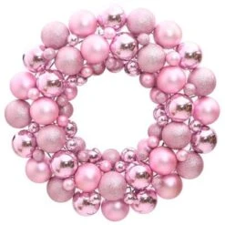 VidaXL Christmas Wreath Pink 45 Cm Polystyrene