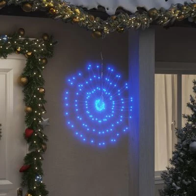 VidaXL Christmas Starburst Light 140 LEDs Blue 17 Cm 4 VidaXL Christmas Starburst Light 140 LEDs Blue 17 Cm - Image 2
