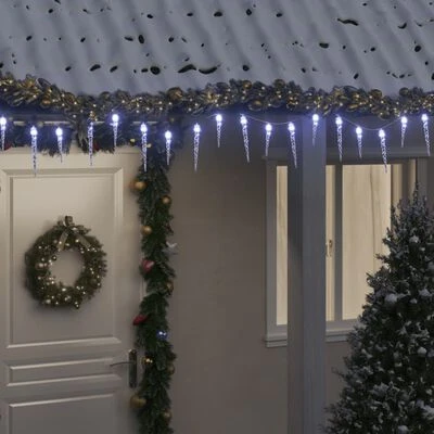 VidaXL Christmas Icicle Light 200 LEDs Cold White 20 M Acrylic PVC 4 VidaXL Christmas Icicle Light 200 LEDs Cold White 20 M Acrylic PVC - Image 2