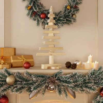 VidaXL Wooden Christmas Tree For Decoration 60 Cm Solid Wood Pine 4 VidaXL Wooden Christmas Tree For Decoration 60 Cm Solid Wood Pine - Image 2