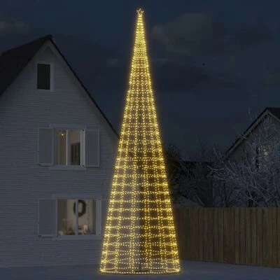 VidaXL Christmas Tree Light Cone 3020 LEDs Warm White 800 Cm 4 VidaXL Christmas Tree Light Cone 3020 LEDs Warm White 800 Cm - Image 2