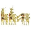 VidaXL Christmas Reindeers 6 Pcs Gold Warm White Mesh