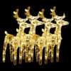 VidaXL Christmas Reindeers 4 Pcs Warm White 160 LEDs Acrylic -VIDAXL DECOR SHOP image 2 3154252