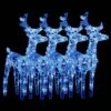 VidaXL Christmas Reindeers 4 Pcs Blue 160 LEDs Acrylic -VIDAXL DECOR SHOP image 2 3154258 1