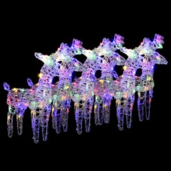 VidaXL Christmas Reindeers 6 Pcs Warm White 240 LEDs Acrylic -VIDAXL DECOR SHOP image 2 3154262