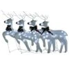 VidaXL Christmas Reindeers 4 Pcs White 80 LEDs