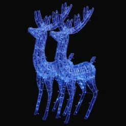 VidaXL XXL Acrylic Christmas Reindeers 250 LED 2 Pcs 180 Cm Warm White -VIDAXL DECOR SHOP image 2 3154360 4