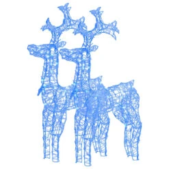 VidaXL Reindeer Christmas Decorations 2 Pcs 60x16x100 Cm Acrylic -VIDAXL DECOR SHOP image 2 3154366 1