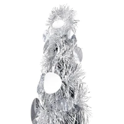 VidaXL Pop-up Artificial Christmas Tree Silver 150 Cm PET 4 VidaXL Pop-up Artificial Christmas Tree Silver 150 Cm PET - Image 2