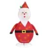 VidaXL Decorative Christmas Santa Claus Figure LED Luxury Fabric 90cm