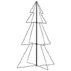VidaXL Christmas Cone Tree 160 LEDs Indoor And Outdoor 78x120 Cm -VIDAXL DECOR SHOP image 2 328564 2