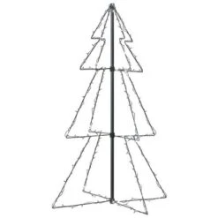 VidaXL Christmas Cone Tree 160 LEDs Indoor And Outdoor 78x120 Cm