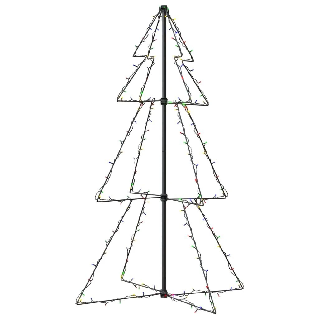 VidaXL Christmas Cone Tree 160 LEDs Indoor And Outdoor 78x120 Cm 14 VidaXL Christmas Cone Tree 160 LEDs Indoor And Outdoor 78x120 Cm - Image 12