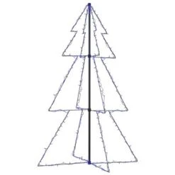 VidaXL Christmas Cone Tree 200 LEDs Indoor And Outdoor 98x150 Cm