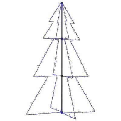 VidaXL Christmas Cone Tree 200 LEDs Indoor And Outdoor 98x150 Cm 3 VidaXL Christmas Cone Tree 200 LEDs Indoor And Outdoor 98x150 Cm