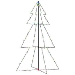 VidaXL Christmas Cone Tree 200 LEDs Indoor And Outdoor 98x150 Cm 25 VidaXL Christmas Cone Tree 200 LEDs Indoor And Outdoor 98x150 Cm -VIDAXL DECOR SHOP image 2 328579