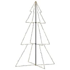 VidaXL Christmas Cone Tree 240 LEDs Indoor And Outdoor 118x180 Cm 22 VidaXL Christmas Cone Tree 240 LEDs Indoor And Outdoor 118x180 Cm -VIDAXL DECOR SHOP image 2 328581