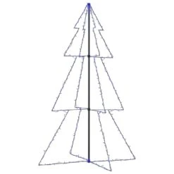 VidaXL Christmas Cone Tree 240 LEDs Indoor And Outdoor 118x180 Cm 24 VidaXL Christmas Cone Tree 240 LEDs Indoor And Outdoor 118x180 Cm -VIDAXL DECOR SHOP image 2 328584 1