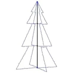 VidaXL Christmas Cone Tree 240 LEDs Indoor And Outdoor 118x180 Cm