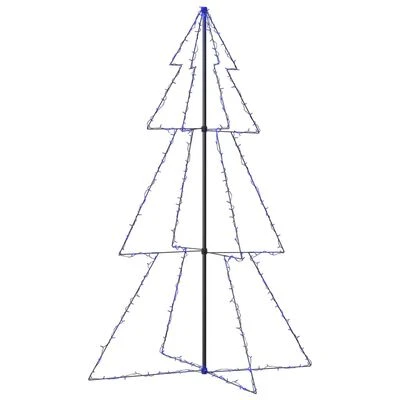 VidaXL Christmas Cone Tree 240 LEDs Indoor And Outdoor 118x180 Cm 3 VidaXL Christmas Cone Tree 240 LEDs Indoor And Outdoor 118x180 Cm
