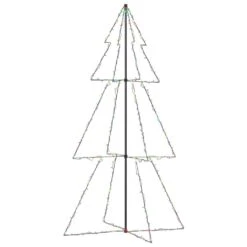 VidaXL Christmas Cone Tree 300 LEDs Indoor And Outdoor 120x220 Cm -VIDAXL DECOR SHOP image 2 328590 1