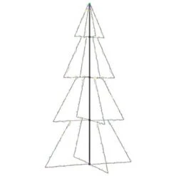 VidaXL Christmas Cone Tree 360 LEDs Indoor And Outdoor 143x250 Cm