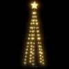 VidaXL Christmas Cone Tree 70 Warm White LEDs Decoration 50x120 Cm -VIDAXL DECOR SHOP image 2 328688 1