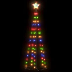 VidaXL Christmas Cone Tree 70 Warm White LEDs Decoration 50x120 Cm -VIDAXL DECOR SHOP image 2 328691 1