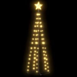 VidaXL Christmas Cone Tree Warm White 84 LEDs Decoration 50x150 Cm 22 VidaXL Christmas Cone Tree Warm White 84 LEDs Decoration 50x150 Cm -VIDAXL DECOR SHOP image 2 328692 1