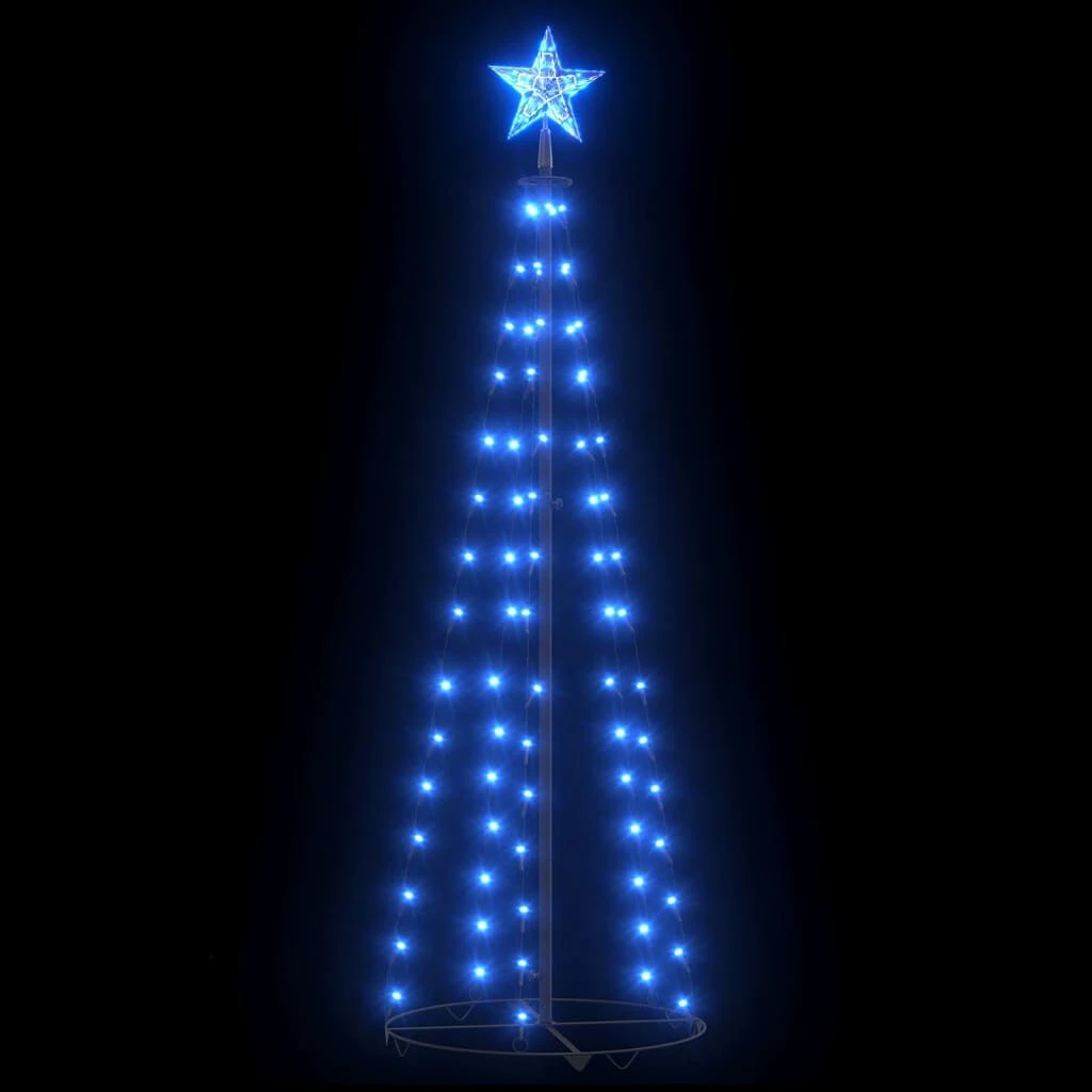 VidaXL Christmas Cone Tree Blue 84 LEDs Decoration 50x150 Cm 13 VidaXL Christmas Cone Tree Blue 84 LEDs Decoration 50x150 Cm - Image 11