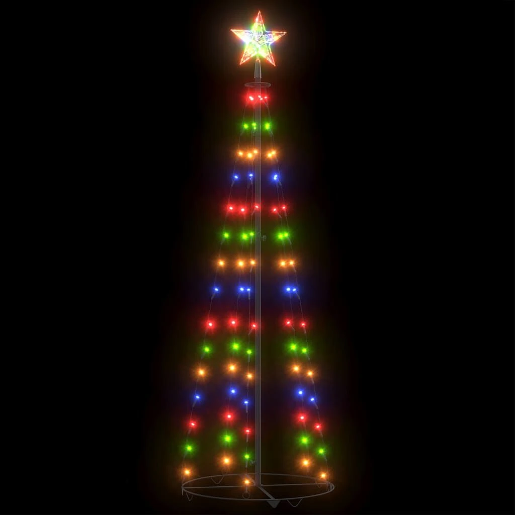 VidaXL Christmas Cone Tree Warm White 84 LEDs Decoration 50x150 Cm 14 VidaXL Christmas Cone Tree Warm White 84 LEDs Decoration 50x150 Cm - Image 12