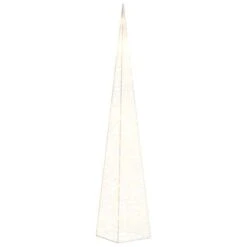 VidaXL Christmas Light Cone 60 LEDs Warm White 120 Cm Acrylic -VIDAXL DECOR SHOP image 2 328955 5