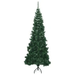 VidaXL Corner Artificial Christmas Tree White 210 Cm PVC -VIDAXL DECOR SHOP image 2 329165