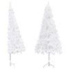 VidaXL Corner Artificial Christmas Tree White 240 Cm PVC -VIDAXL DECOR SHOP image 2 329171 1