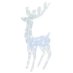 VidaXL XXL Acrylic Christmas Reindeer 250 LED 180 Cm Cold White