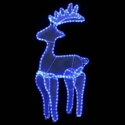VidaXL Reindeer Christmas Decoration With Mesh 306 LEDs 60x24x89cm -VIDAXL DECOR SHOP image 2 329824