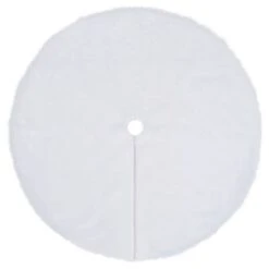 VidaXL Christmas Tree Skirt White 90 Cm Faux