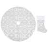 VidaXL Luxury Christmas Tree Skirt With Sock White 90 Cm Fabric 1 VidaXL Luxury Christmas Tree Skirt With Sock White 90 Cm Fabric -VIDAXL DECOR SHOP image 2 330287 2